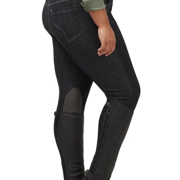 Kerrits Activewear Stretch Denim Knee Patch Riding Breech Size LDENIM / L - Picture 10 of 10